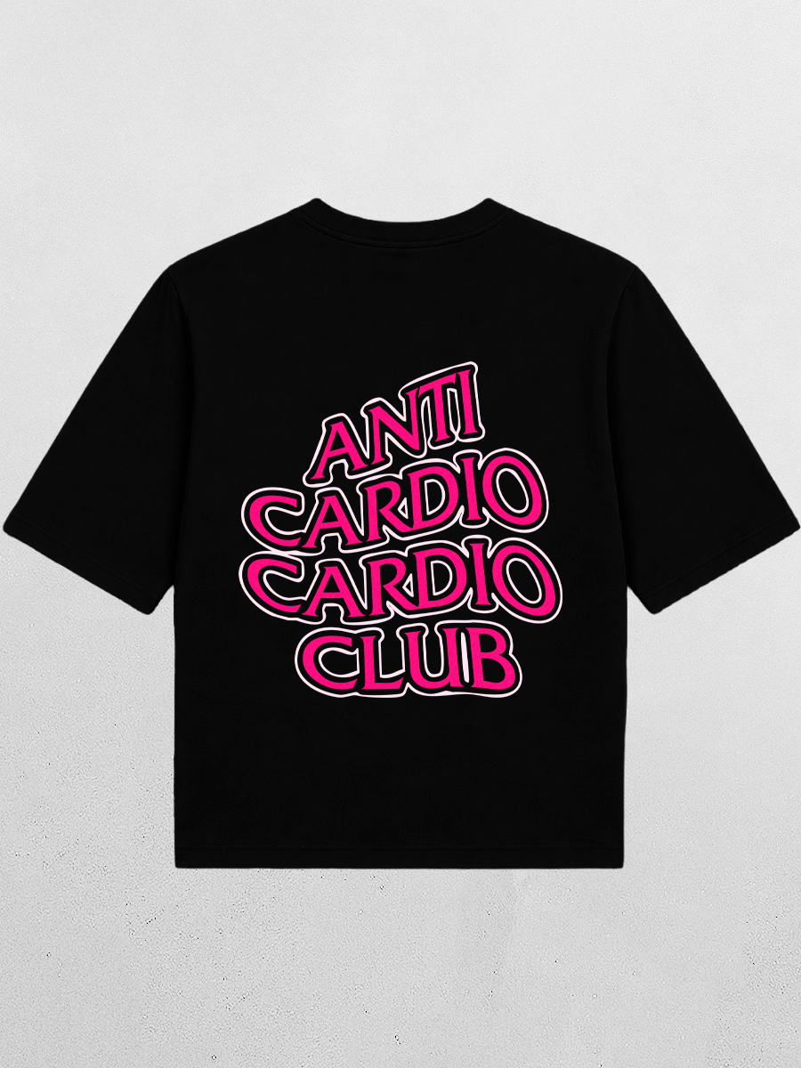 Футболка оверсайз ANTI CARDIO CLUB анти кардио клуб