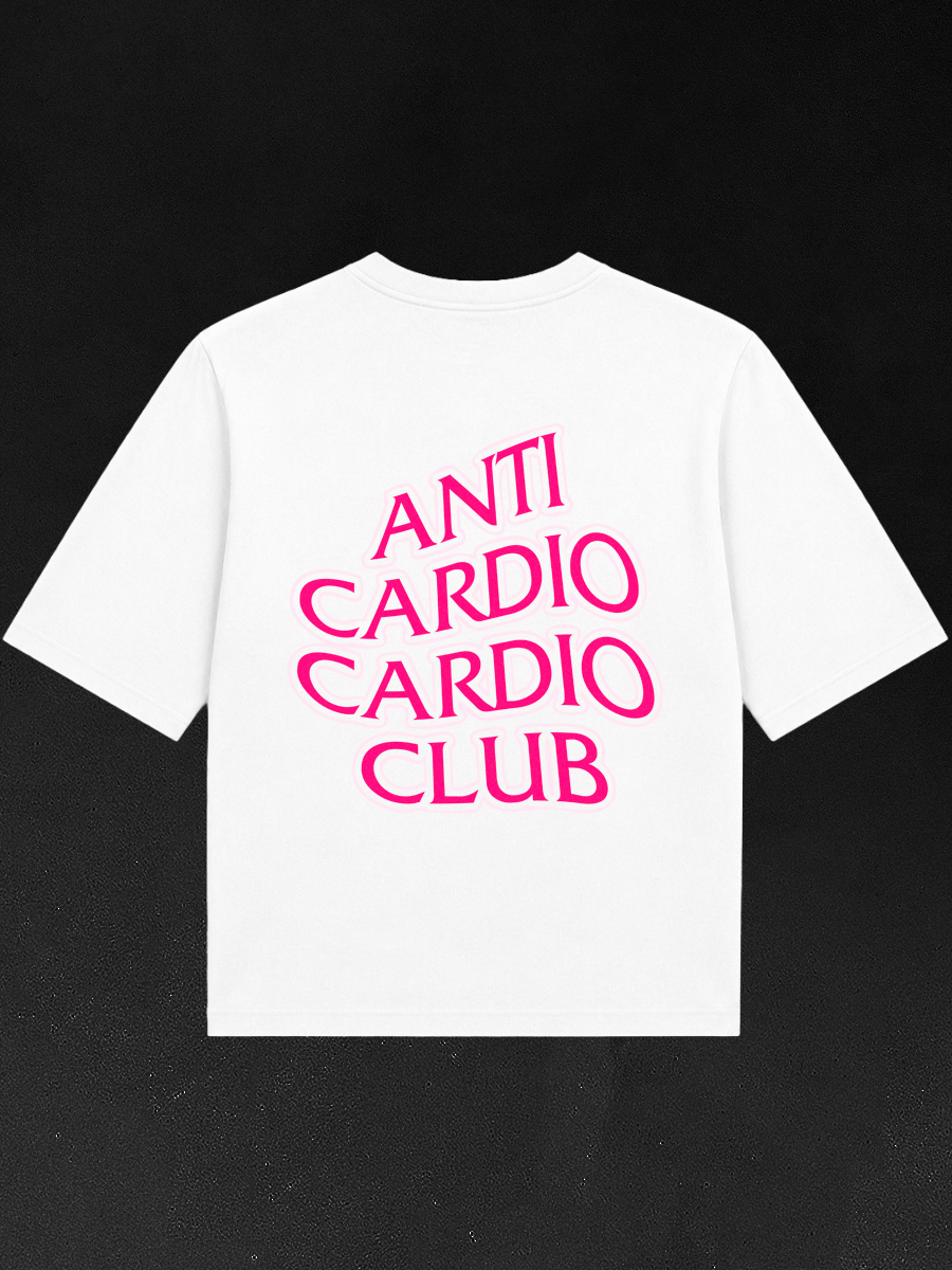 Футболка оверсайз ANTI CARDIO CLUB анти кардио клуб