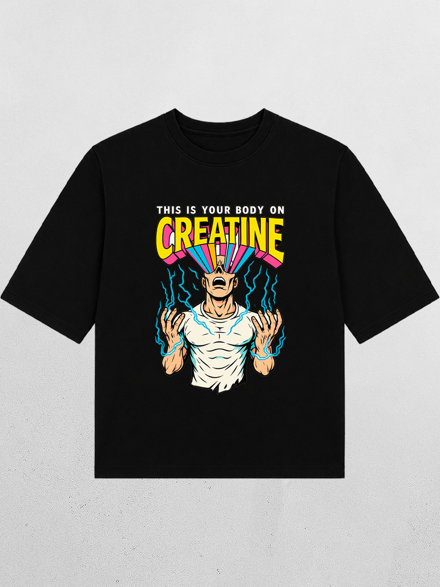 Футболка оверсайз CREATINE креатин